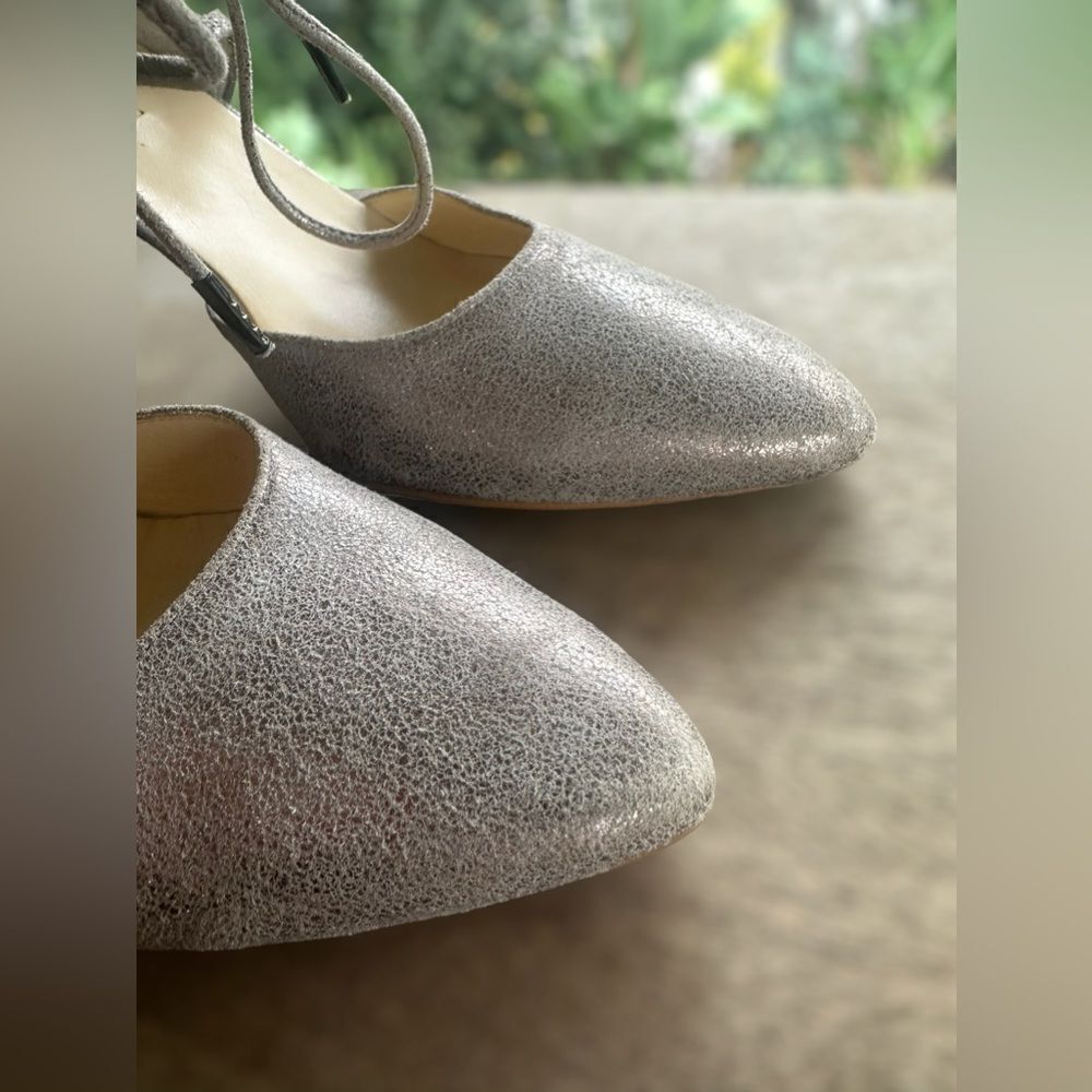 Paul Green Justine Ghillie d’Orsay Pumps Smoke Metallic Size 6 UK US 8.5 - Picture 14 of 16
